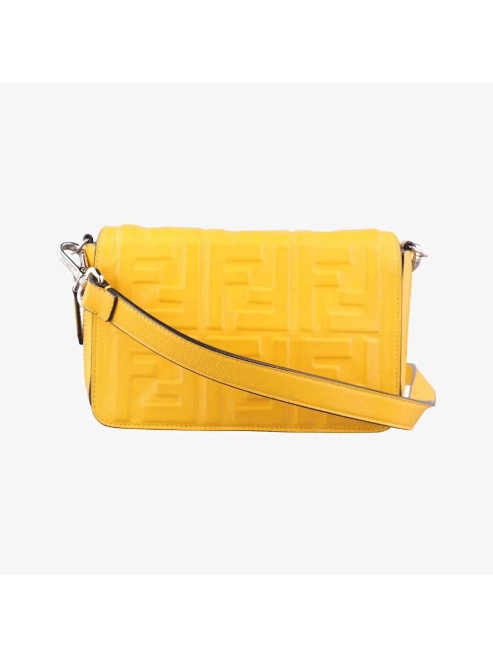 Fendi Flap Bag Expand Yellow Leather